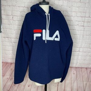 Fila Sweatshirt with Hood  fleeced size XXL